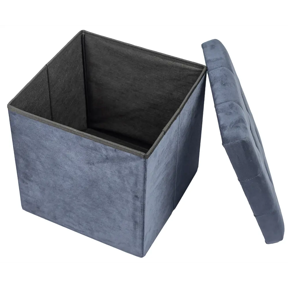 Пуф складной темно-синий 38x38 см 89407337 STLM-2120036 Santreyd  - Вид №4