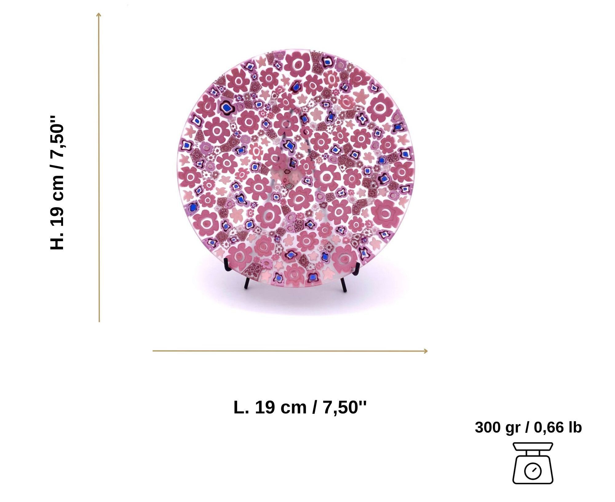 Декоративная тарелка из муранского стекла ручной работы YourMurano Display Plates ARCH-00078502 - Вид №4