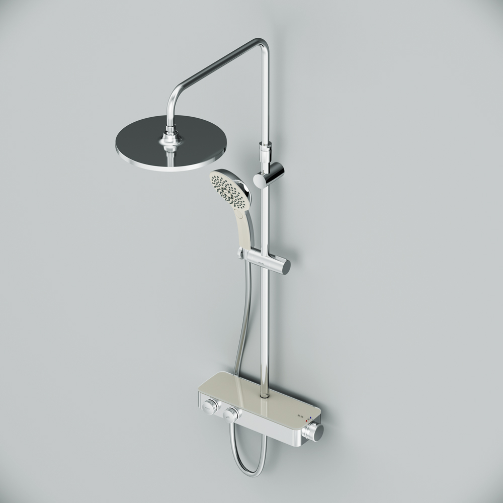 F0750A400 Inspire V2.0 душевая система набор: см-ль д/душа с термостатом верхний душ d 250 мм ру AM.PM Inspire 2.0  - Вид №8