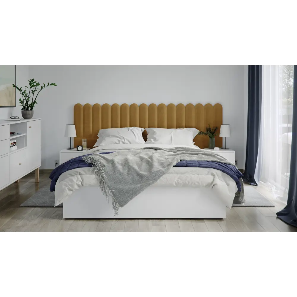 Панель тканевая Vilo 150x600 мм цвет oval горчичный Santreyd STLM-2152459 - Вид №1