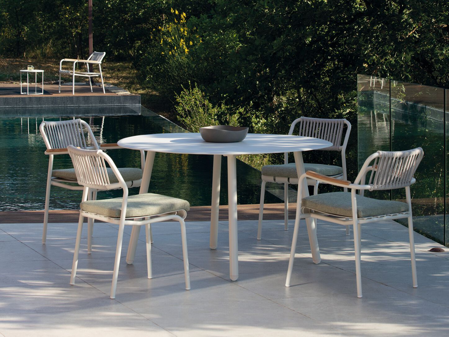 Алюминиевый штабелируемый садовый стул и веревка Vermobil Verdea Rope ARCH-00039586 - Вид №2