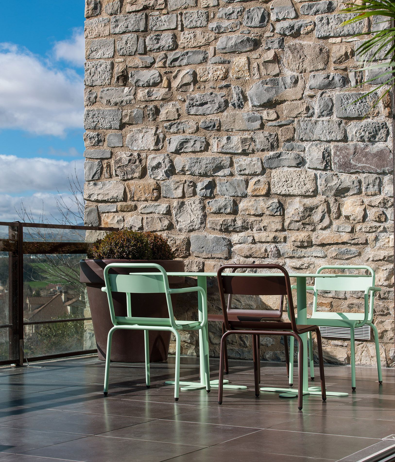 Алюминиевый садовый стул с порошковым покрытием iSimar ARCH-00012024 - Вид №1