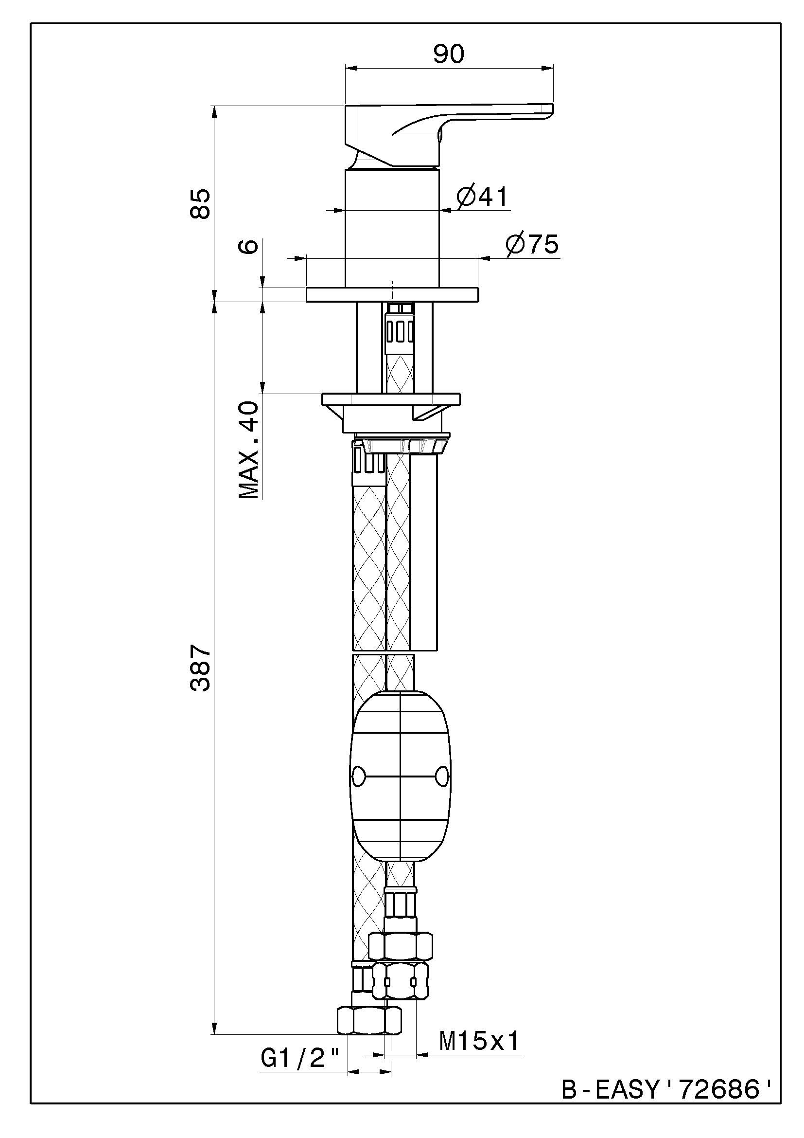Переключатель ванны Newform B-EASY ARCH-00148154 - Вид №2