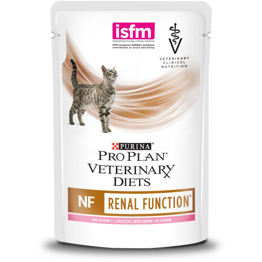 ПР0033172 Корм для кошек Veterinary Diets NF при патологии почек, лосось пауч 85г Pro Plan 