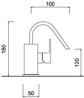 Rubinetteria Giulini Смеситель для биде, однорычажный, настольный Pablolux F9829ap - Вид №1