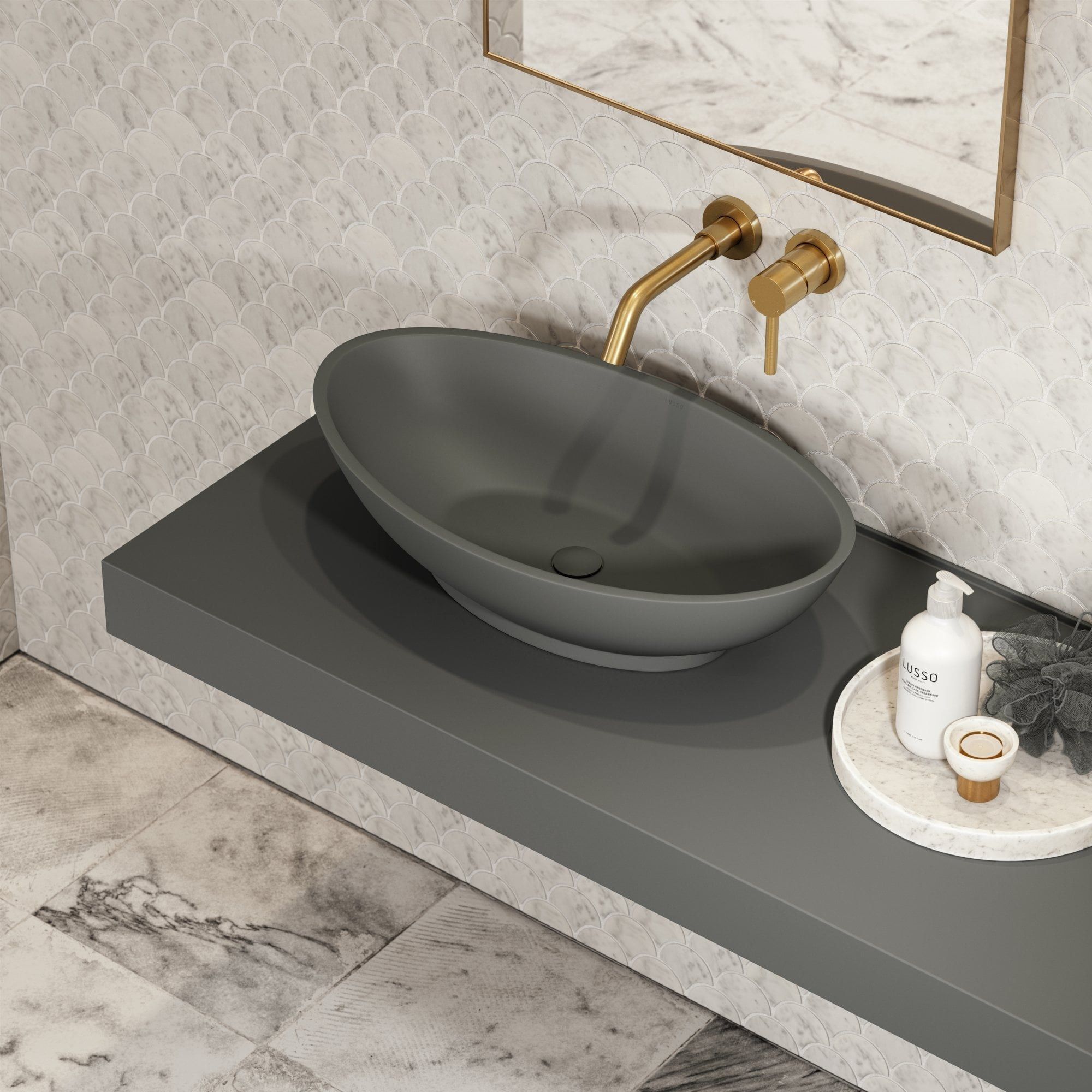 Овальная столешница из смолы LUSSO Oasis ARCH-00139422 - Вид №3