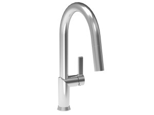 Однорычажный кухонный смеситель с поворотным изливом