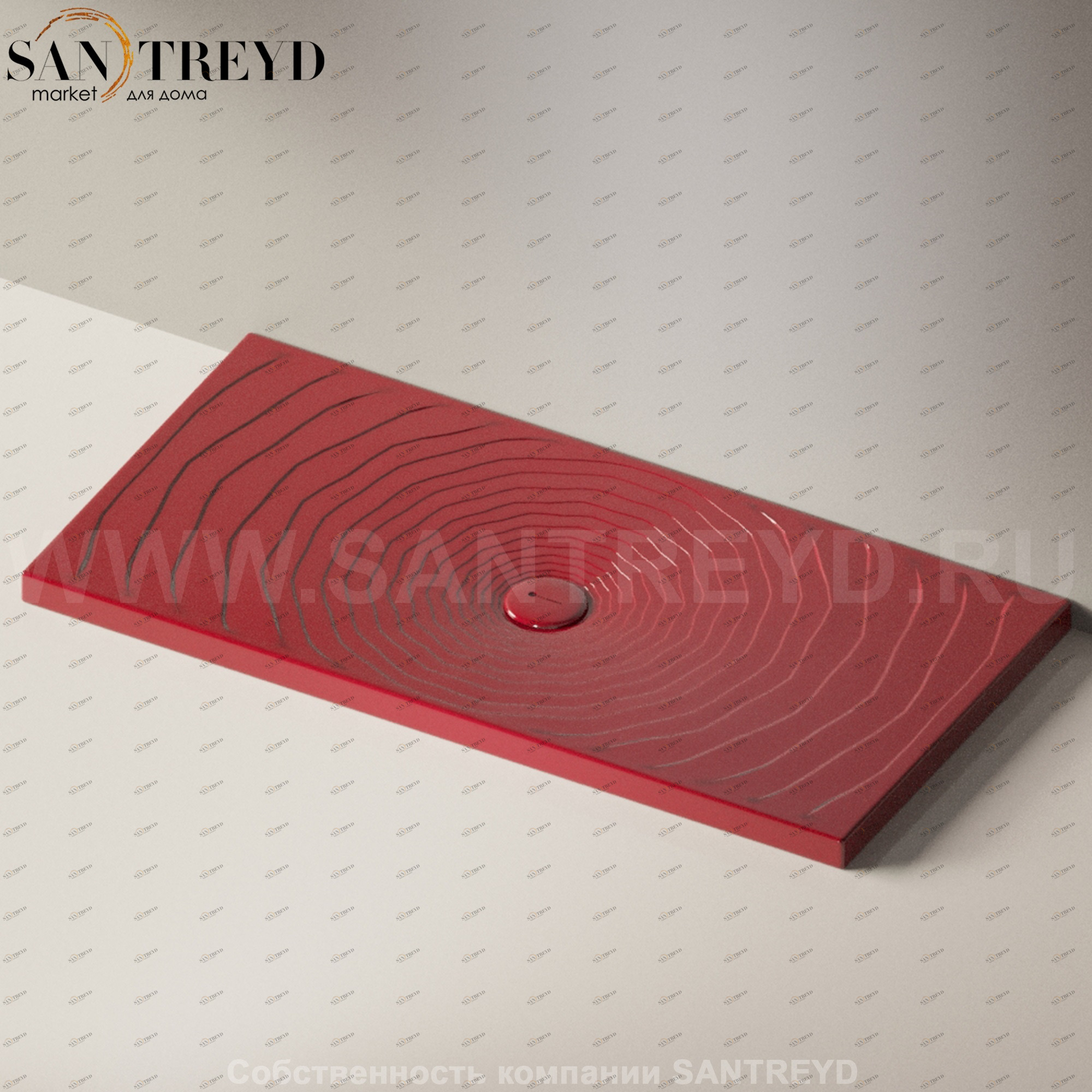 Flaminia WATER DROP Душевой поддон 140 см красный DR70.3011 Ceramica Flaminia DR703011