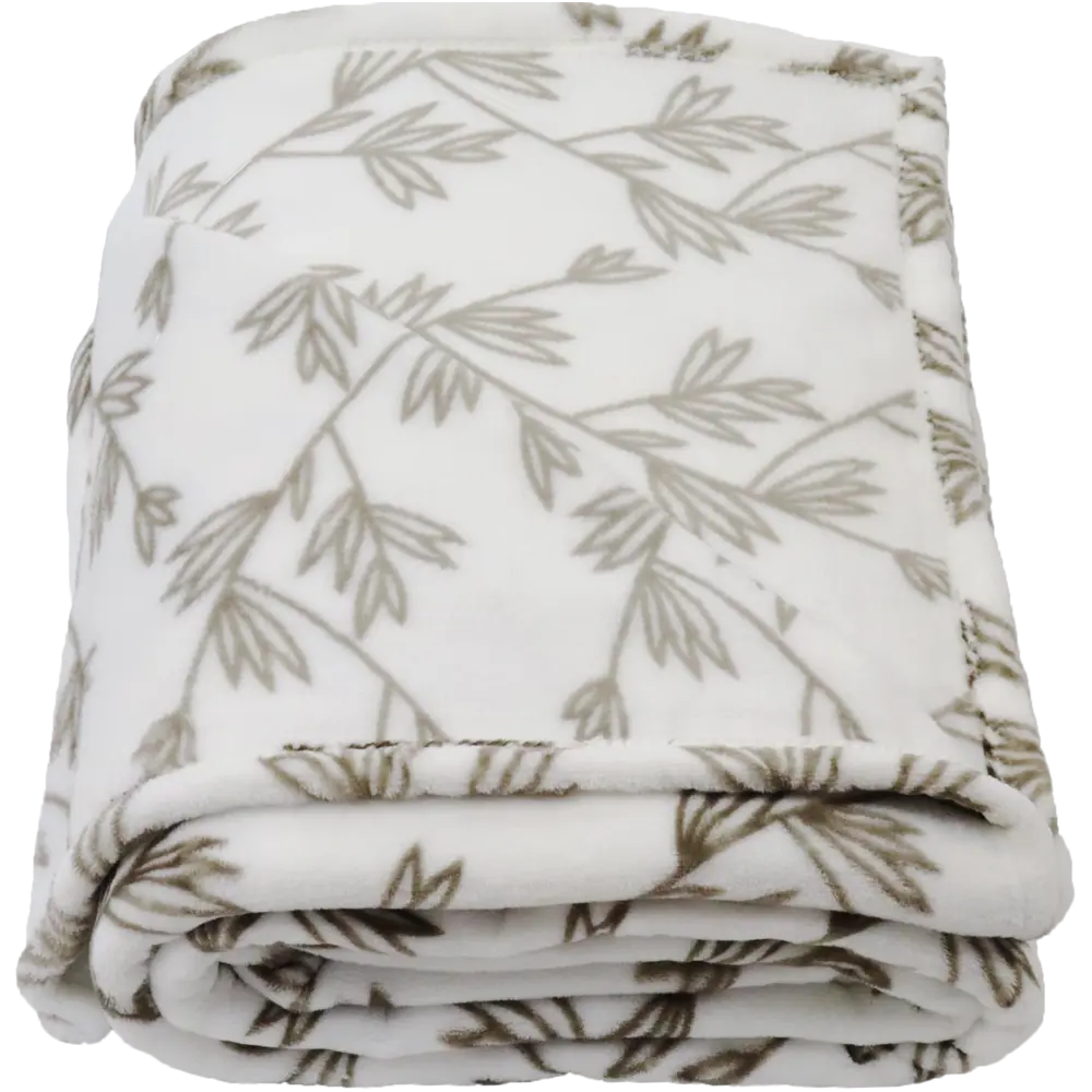 Плед «Fern» 180x200 см фланель цвет бежевый Santreyd STLM-2114108 - Вид №2