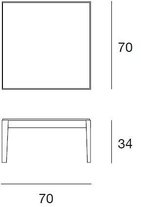 Pacini & Cappellini Низкий стол из cimento® Dominique 5370 - Вид №2
