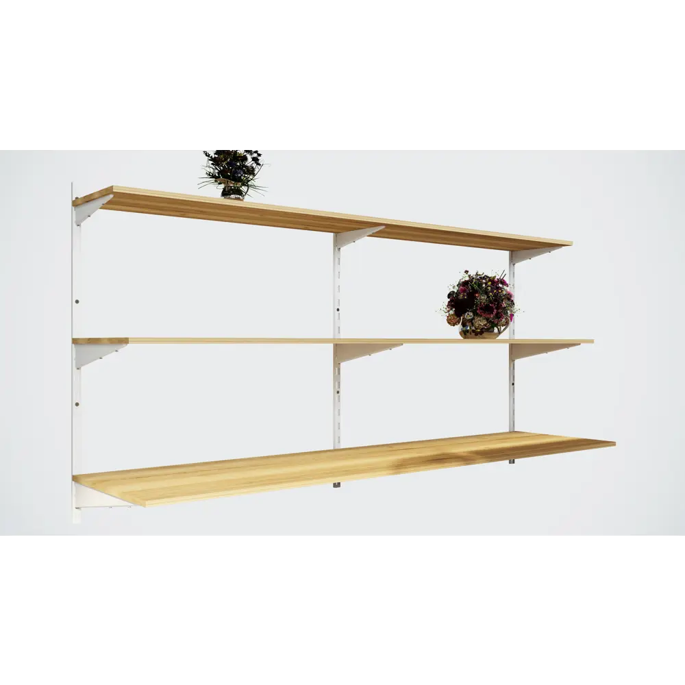 Кронштейн двухрядный KONSENSA 5.6x1.3 см нагрузка до 25 кг цвет серый STLM-2120213 - Вид №6