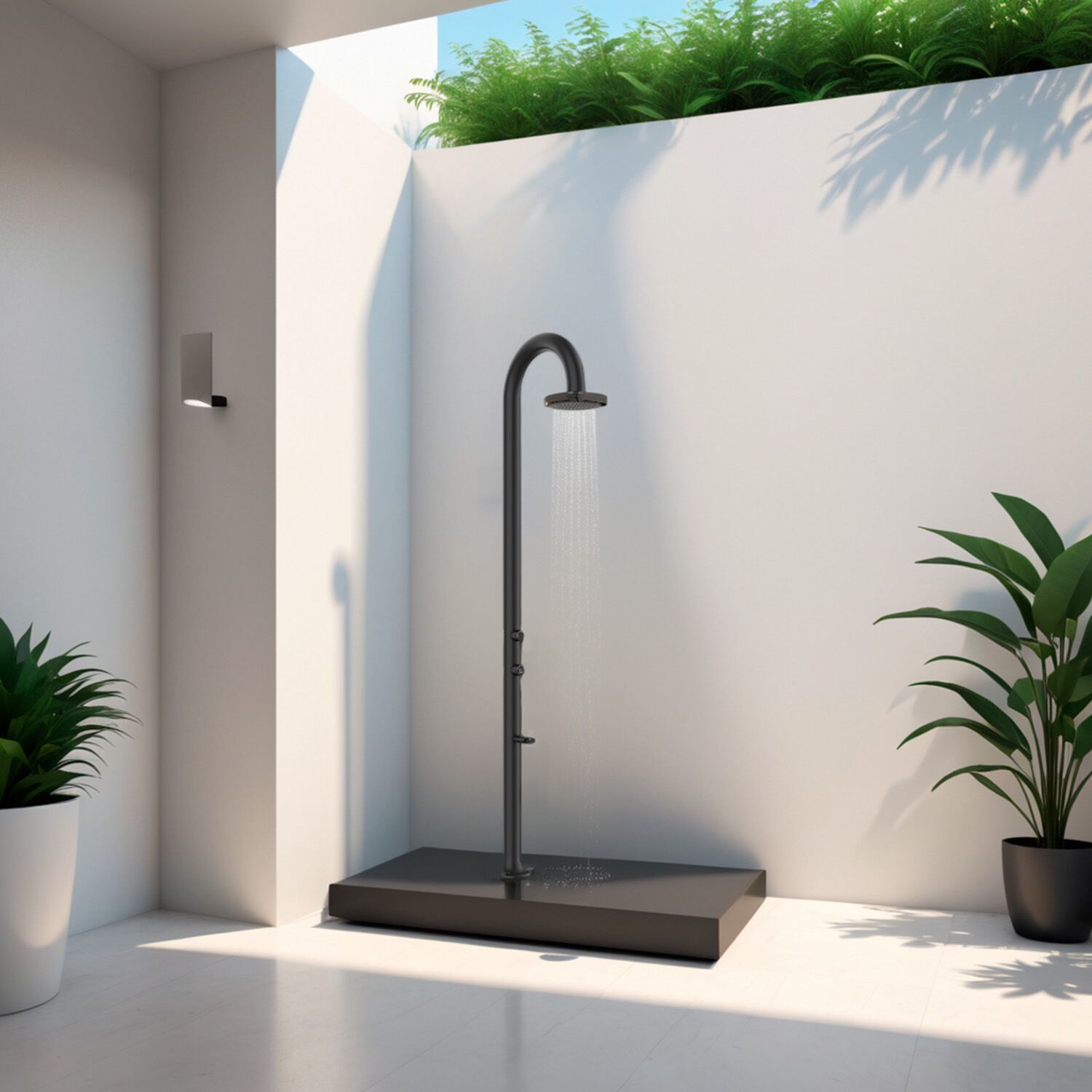 Алюминиевый душ на открытом воздухе с душем SINED LUNA ARCH-00061814 - Вид №10