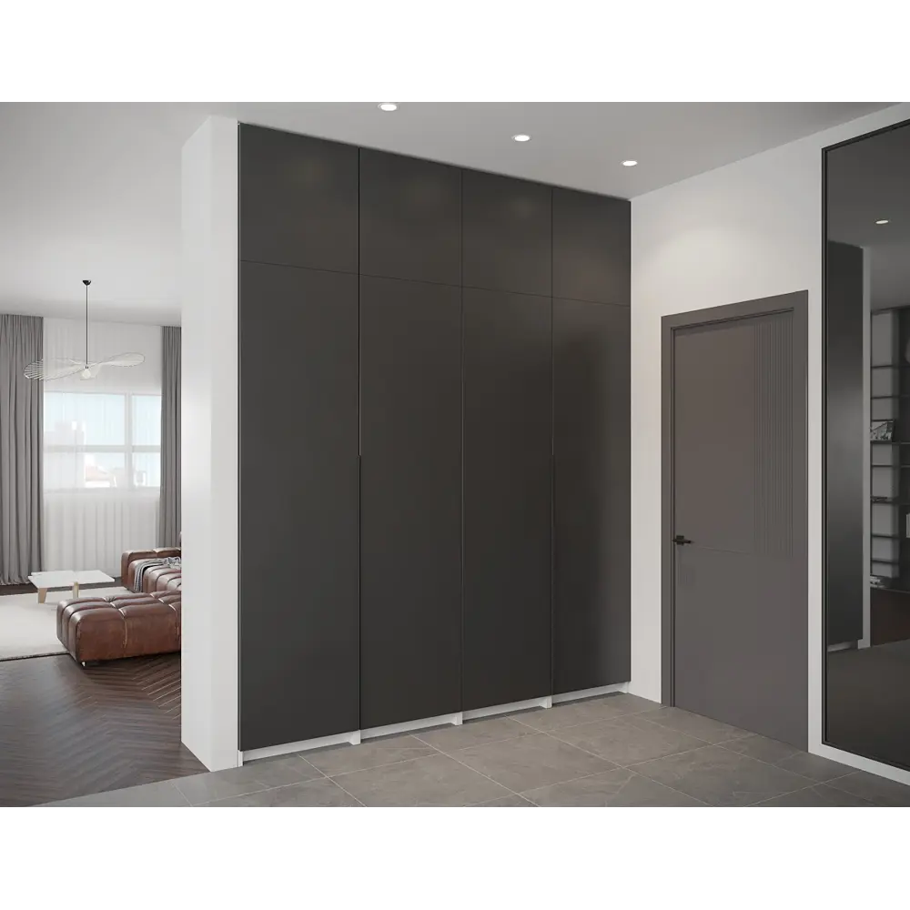 Дверь Лион 59.4x193.8x1.8 см ДСП цвет серый Santreyd STLM-2104795 - Вид №6