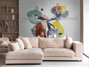 Нетканые обои с животными