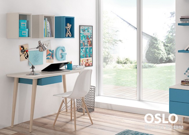 102997 Детская комната с простой кроватью Ambiente 24 Arasanz Oslo Santreyd