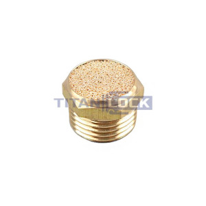 Пневмоглушитель, наруж.резьба 1/8", латунь, тип BSLM, TLP-BSLM-01 TITAN LOCK