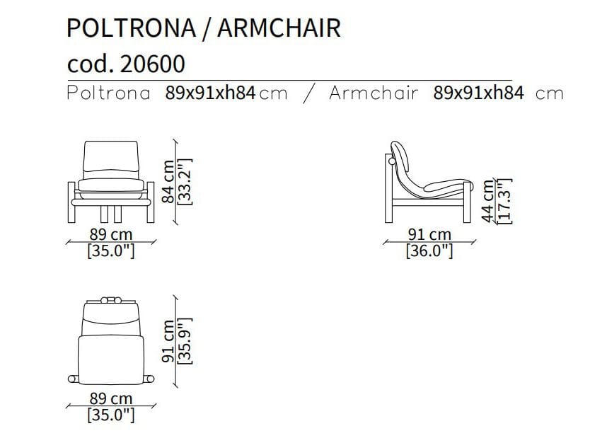 Тканевое кресло Frigerio ADA ARCH-00149274 - Вид №6