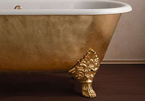 Gentry Home Bexley Cast iron bathtubs with feet Classic rose gold GH101782  - Вид №1