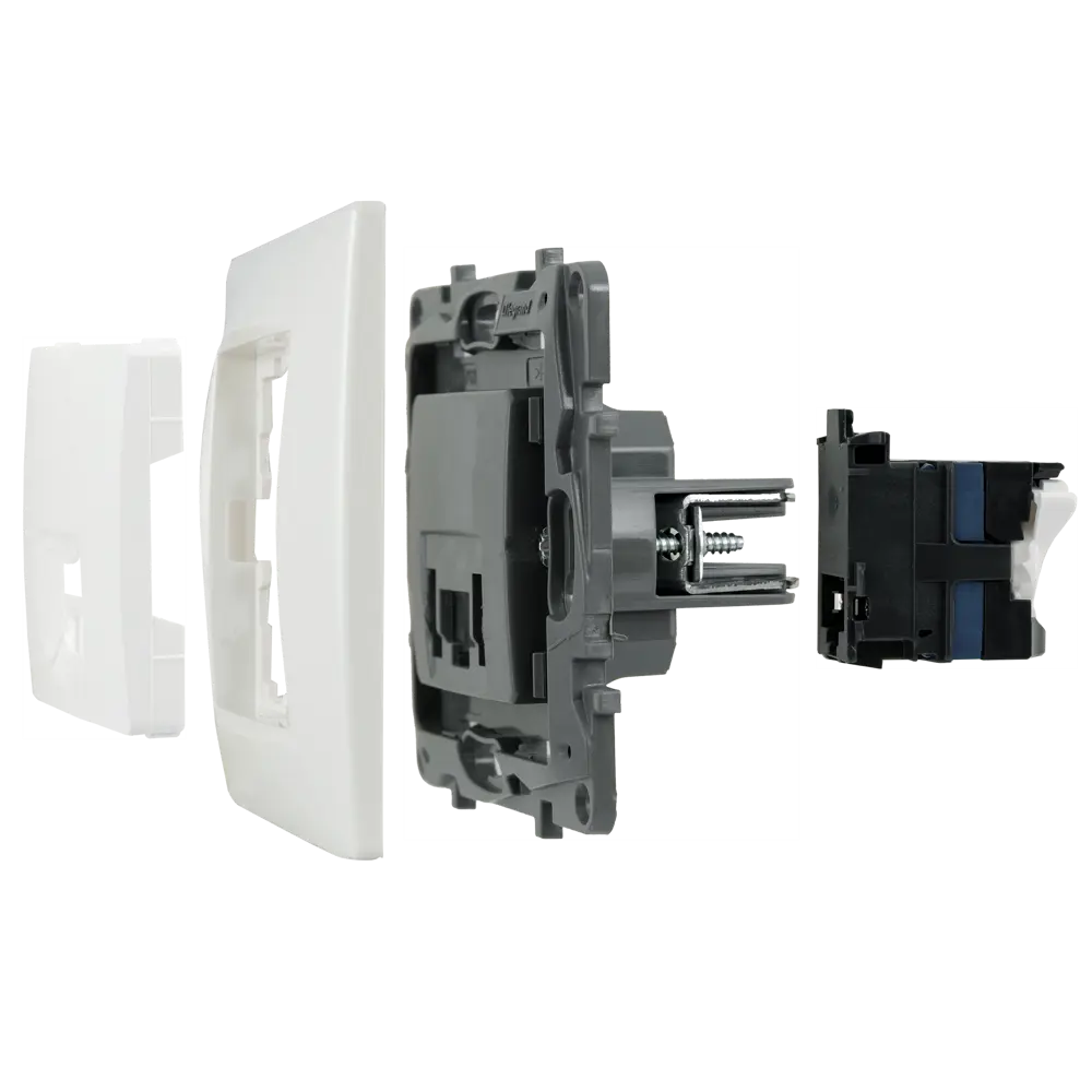 Розетка компьютерная RJ45 категория 6 UTP Legrand Etika цвет белый STLM-2140301 - Вид №6