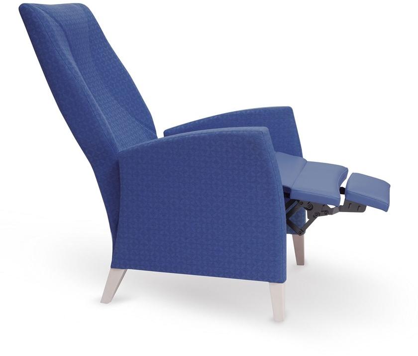 PIAVAL Кресло из ткани в современном стиле с высокими подлокотниками и подставкой для ног Fandango | health & care 79-62/3rp - Вид №5