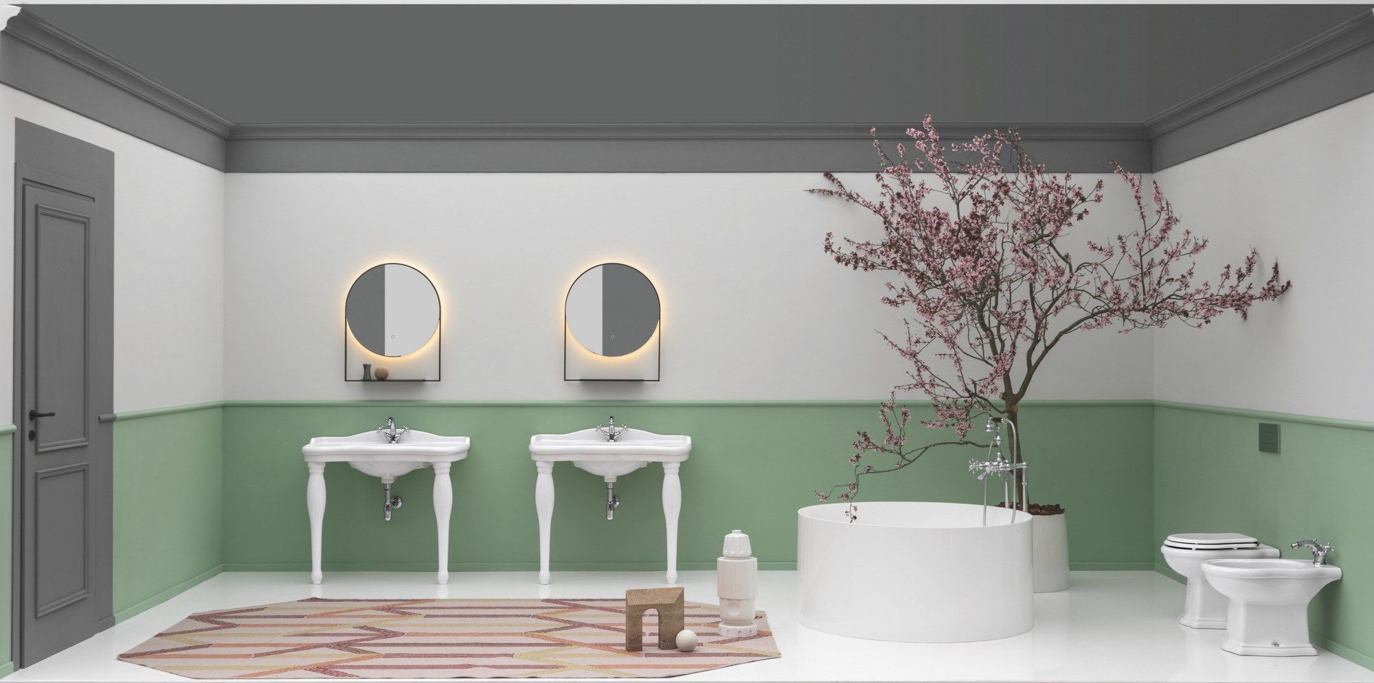 Керамический консольный умывальник Axa округ ARCH-00127319 - Вид №2