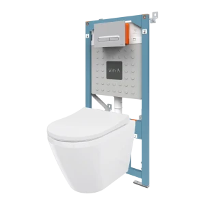 Комплект инсталляция с унитазом Vitra Allegro 87071809 STLM-2198446