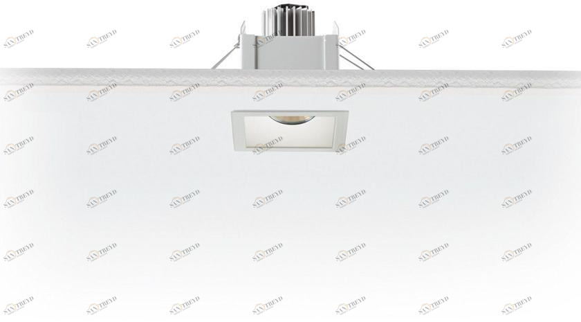 EGOLUCE Квадратный встраиваемый светодиодный точечный светильник Easy 6431 + cob led