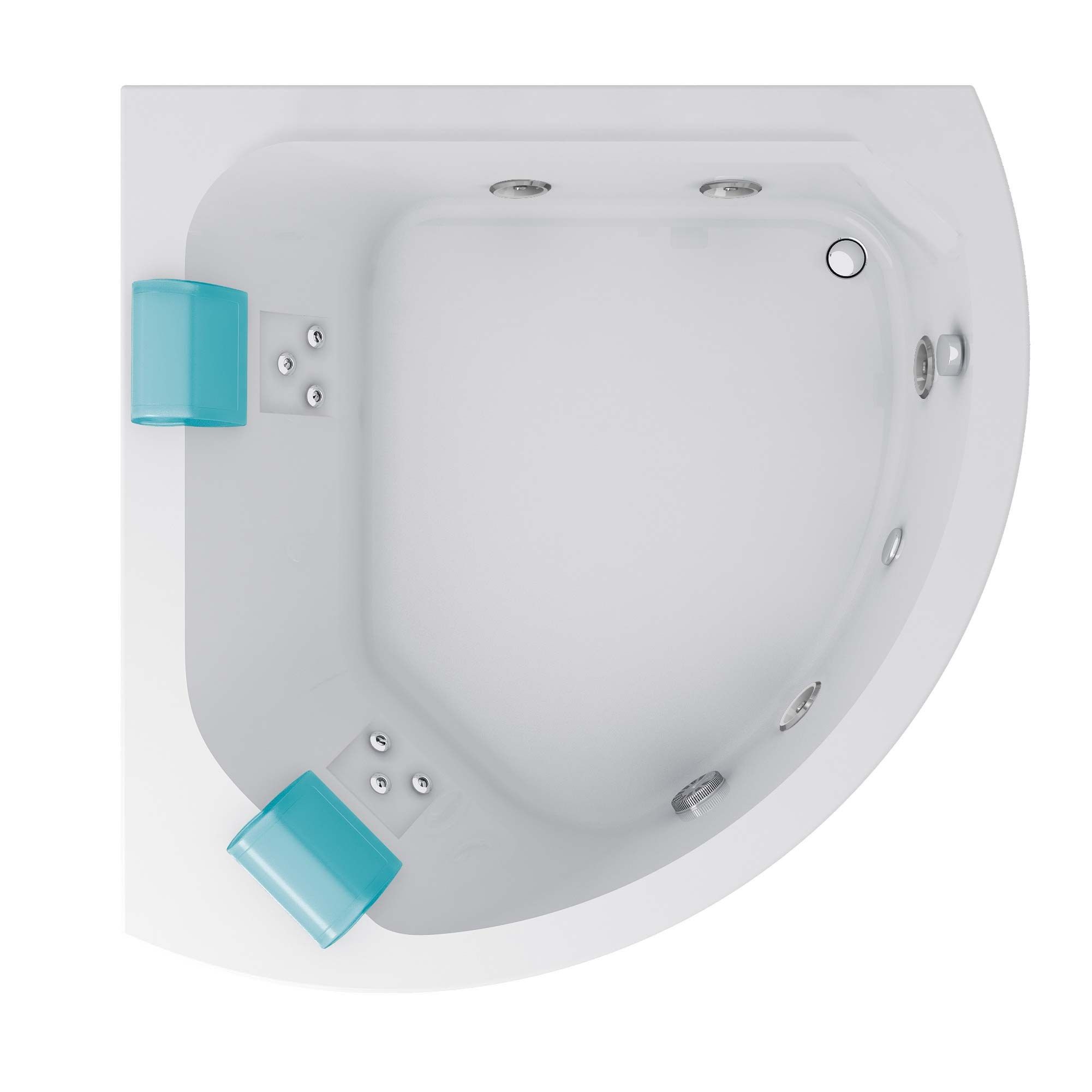 Угловая гидромассажная ванна с хромотерапией Jacuzzi® Aquasoul ARCH-00080468 - Вид №3