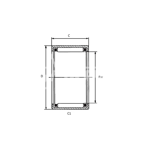 IS1541 Подшипник HK1012RS ISKRA  - Вид №1