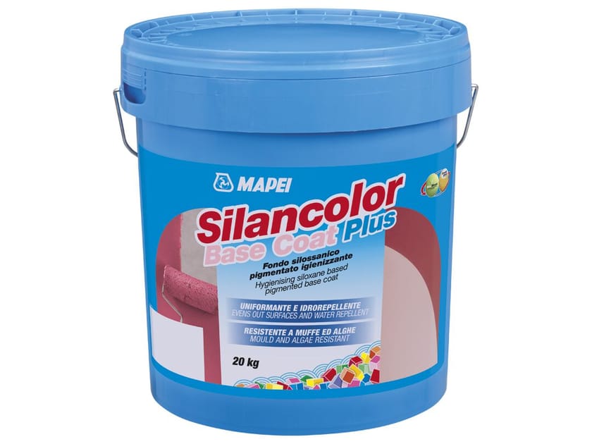 Дезинфицирующее пигментированное силоксановое дно MAPEI SILANCOLOR BASE COAT PLUS ARCH-00000447
