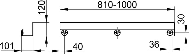 24953370400 Полочка для душа KEUCO ПОЛОЧКИ ДЛЯ ДУША - Вид №5