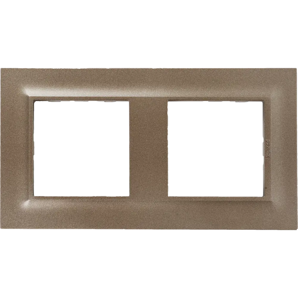 Рамка для розеток и выключателей Legrand Structura 2 поста, цвет шампань STLM-2039569