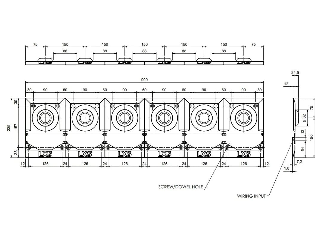 Квадратный состав вертолетных сигнальщиков LUXSOLAR LXS-PRT-H-Q ARCH-00129142 - Вид №5