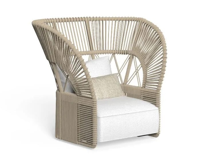 Веревочное садовое кресло с подлокотниками Talenti Cliff Decò ARCH-00050803