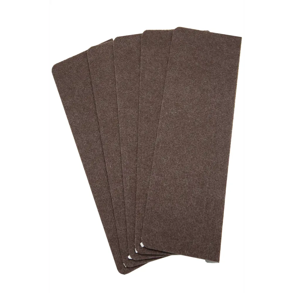 Коврик на ступени Amigo коричневый 25x55 см (5 шт.) 89395112 STLM-1567457 - Вид №1