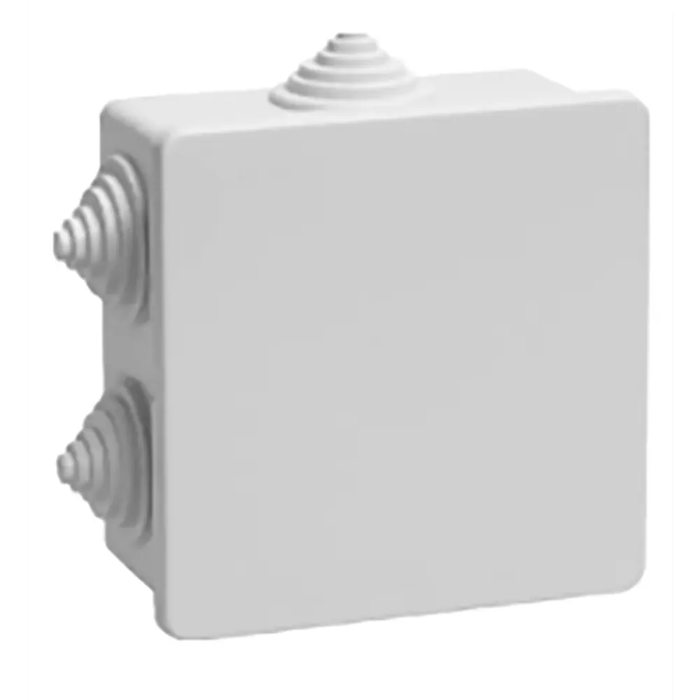 Распределительная коробка открытая LEXMAN D 100x100x55 мм 6 вводов IP55 цвет серый STLM-2133922