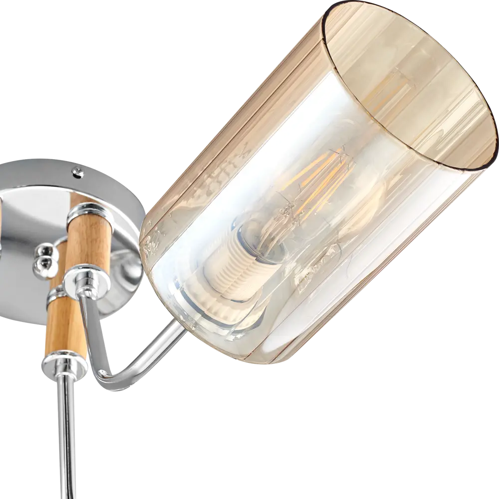 Люстра потолочная JLIGHT GETTI 3 лампы 18 м², цвет хром 84534216 STLM-2002981  - Вид №6