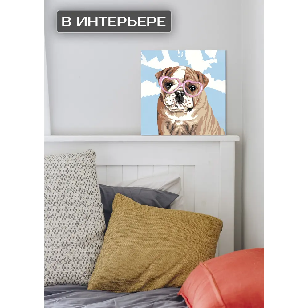 Картина на холсте Розовые очки 30x30 см FBRUSH STLM-2130904 - Вид №1