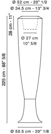 VGnewtrend Торшер для улицы из полиэтилена  7521969.93  - Вид №1