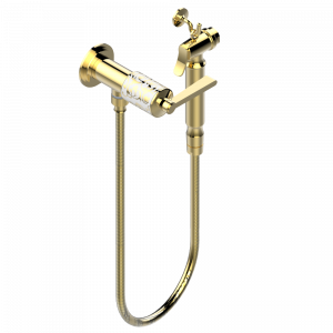 G2P-5840/8 Душ гигиенический: вентиль, 1.25 м шланг, крючок, вывод для душа и лейка с клапаном (возможны только следующие покрытия A02, B01,C01, D03, E02, F01, G01,G02) Thg-paris Froufrou с рукоятками Хром