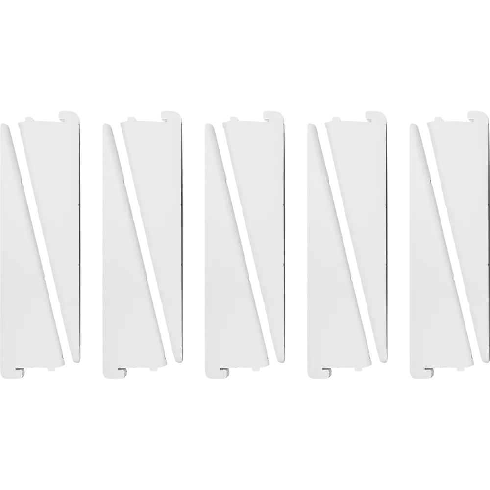 Кронштейн двухрядный KONSENSA 7.5x7.8 см нагрузка до 25 кг цвет белый 10 шт STLM-2083890 - Вид №1
