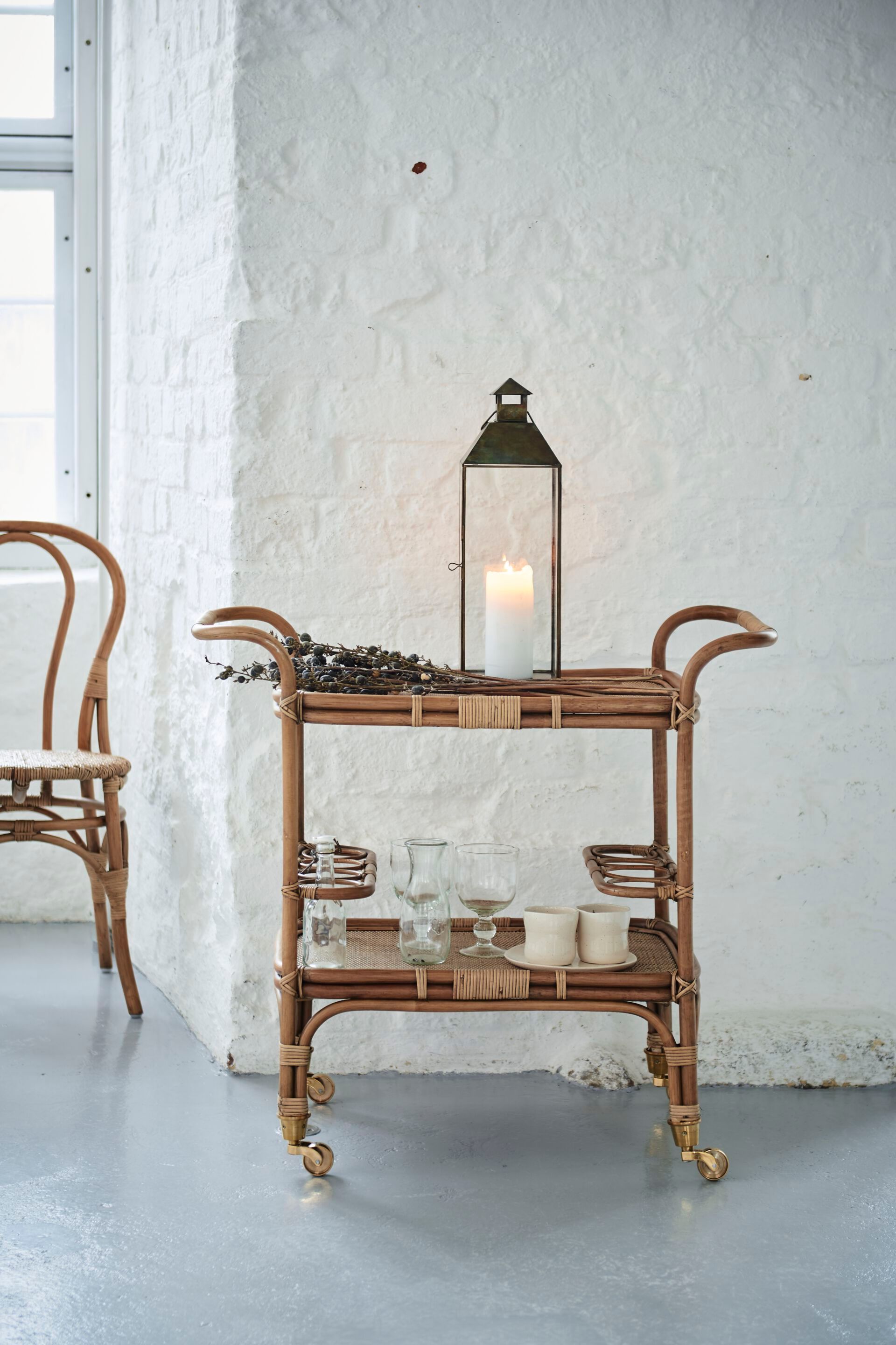 Тележка для еды из ротанга Sika Design Originals ARCH-00124313 - Вид №1