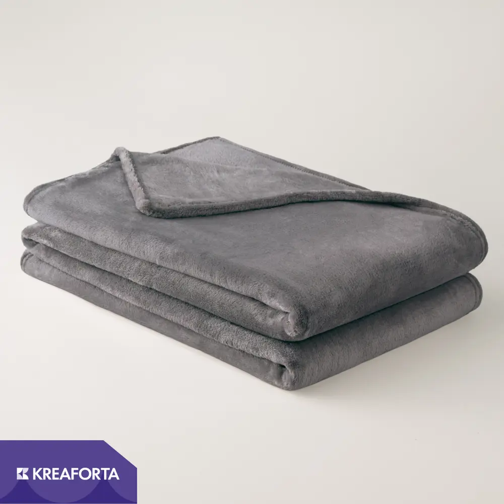 Плед KREAFORTA Flandria 200x220 см фланель цвет серый STLM-2125103 - Вид №1