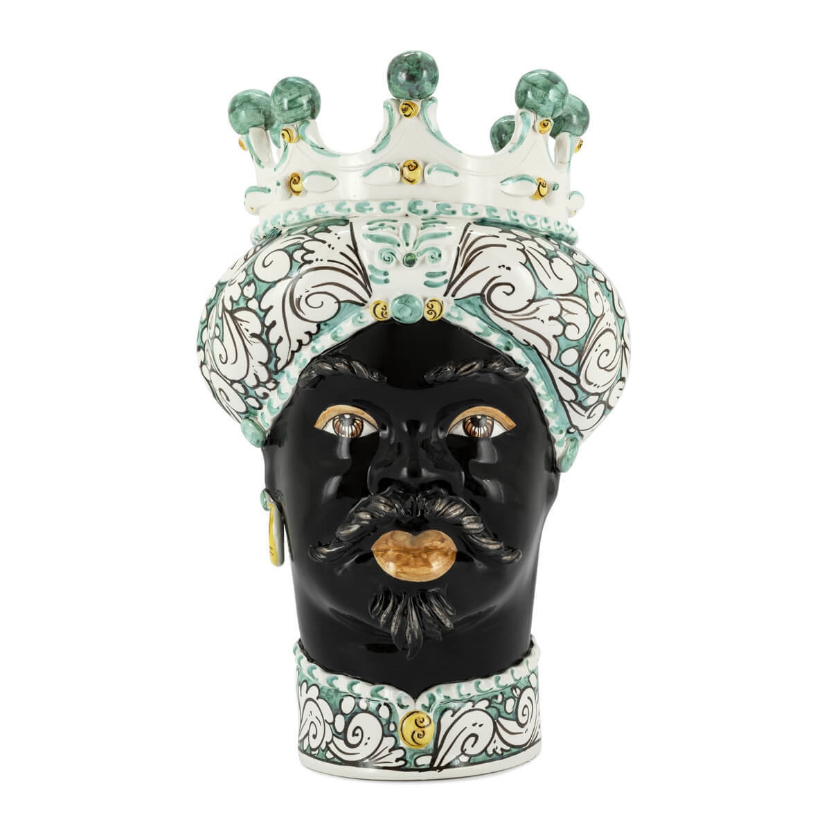 200858-70 ABHIKA ВАЗА МУЖСКАЯ МОРО КОРОНА GREEN 