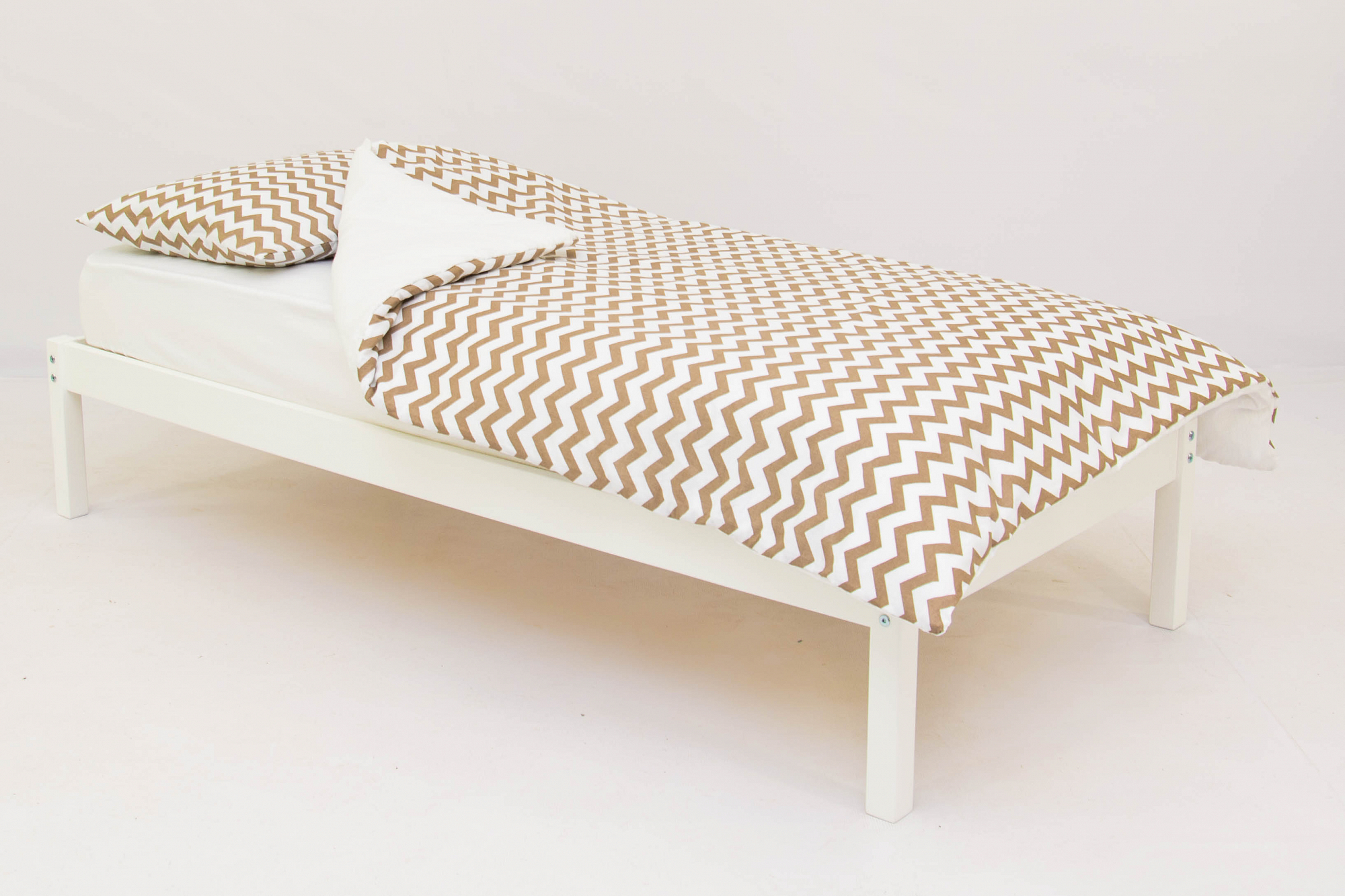 Детское постельное белье "Зигзаги" бежевое БЕЛЬМАРКО  327397 Бежевый Santreyd  - Вид №1