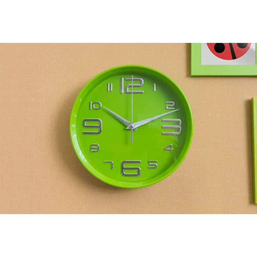 Часы настенные цвет зеленый диаметр 20 см Santreyd STLM-2035721 - Вид №3