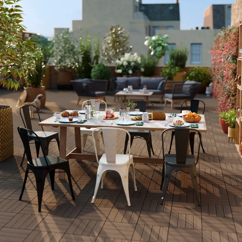 Стул садовый Soho 440x840x534 мм, металл, цвет антрацит Santreyd STLM-2052301 - Вид №8