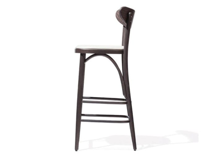 Высокий стул с мягким сиденьем с подставкой для ног TON банан ARCH-00003168