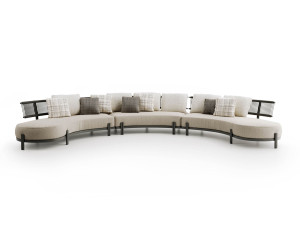 Тканевый модульный садовый диван