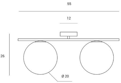 Miloox Потолочный светильник из опалового стекла и металла Jugen sun-id-1406364 - Вид №5